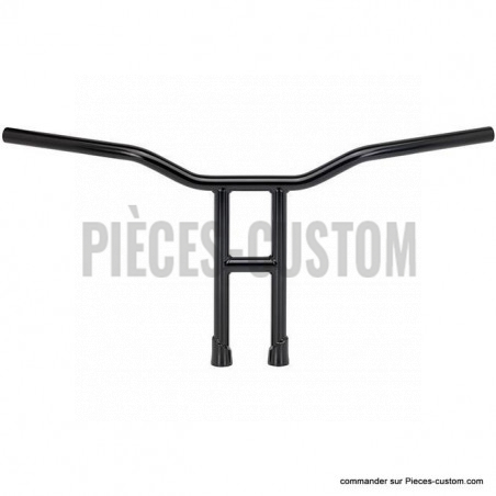 Guidon-1"-Biltwell-Tyson-Hauteur-14"-Noir-avec-empreintes