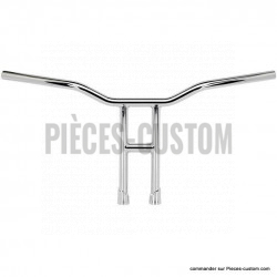 Guidon-1"-Biltwell-Tyson-Hauteur-14"-Chrome-avec-empreintes