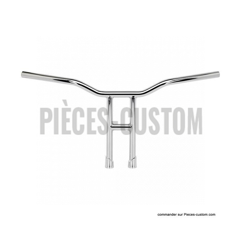 Guidon-1"-Biltwell-Tyson-Hauteur-14"-Chrome-avec-empreintes
