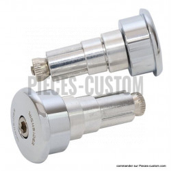 Embouts de guidon Chrome Curve