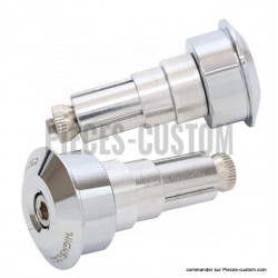 Embouts de guidon Chrome Dot