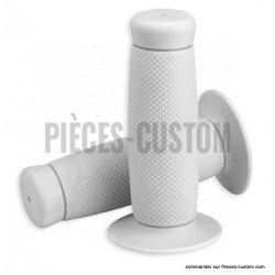 Poignées Biltwell Renegade Blanc 22mm