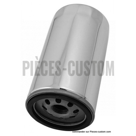 filtre-à-huile-Motor-Factory-extra-long-chromé