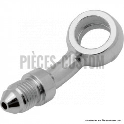 Raccord banjo chromé 35° diamètre 11mm