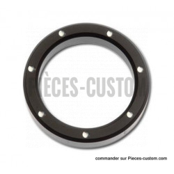 2 Collerettes de jauge 2" Noir et chrome