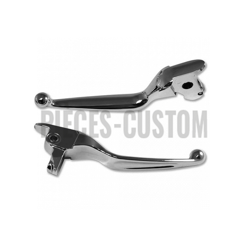 Leviers-Smooth-Blades-Chrome-pour-Touring-de-2014-à-2017