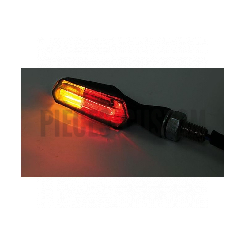Clignotants et feux arrière Scuro à LED Noir et lentille fumée