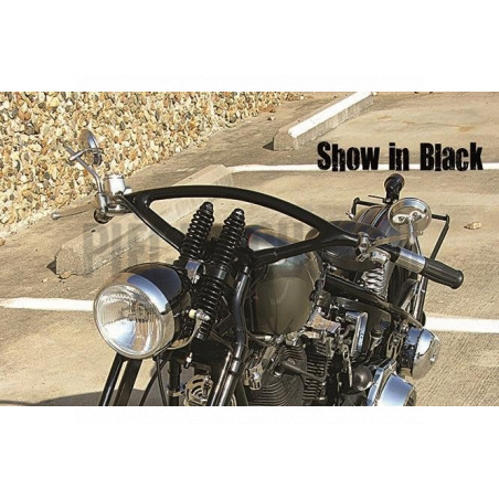 Guidon Hollywood Chrome pour fourche Springer