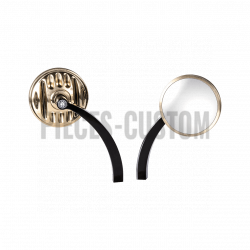 Rétroviseurs Vity's Design Grill Laiton tige noire