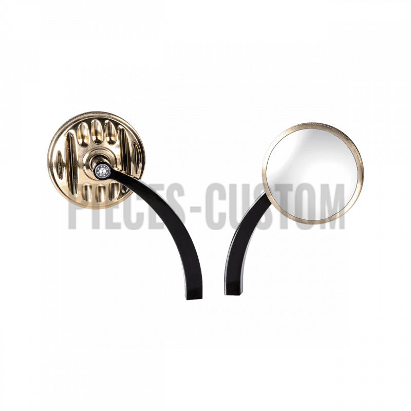 Rétroviseurs Vity's Design Grill Laiton tige noire