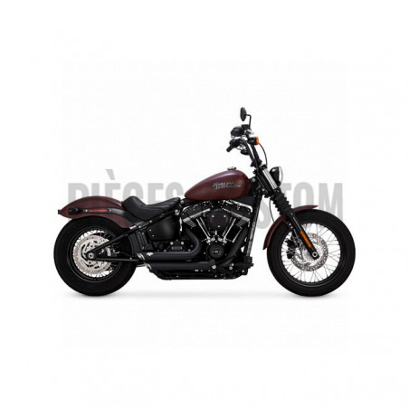 Echappement Vance&Hines Shortshots Staggered Noir pour Softail de 2018