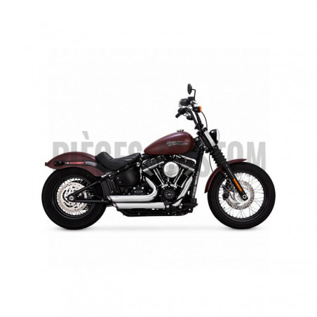 Echappement Vance&Hines Shortshots Staggered Chrome pour Softail de 2018