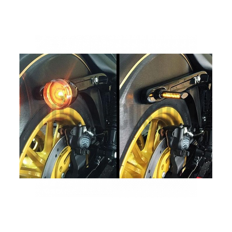 Clignotants arrière Winglet LED Noir pour les modèles de 1993 à 2017