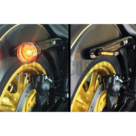 Clignotants arrière Winglet LED Noir pour les modèles de 1993 à 2017