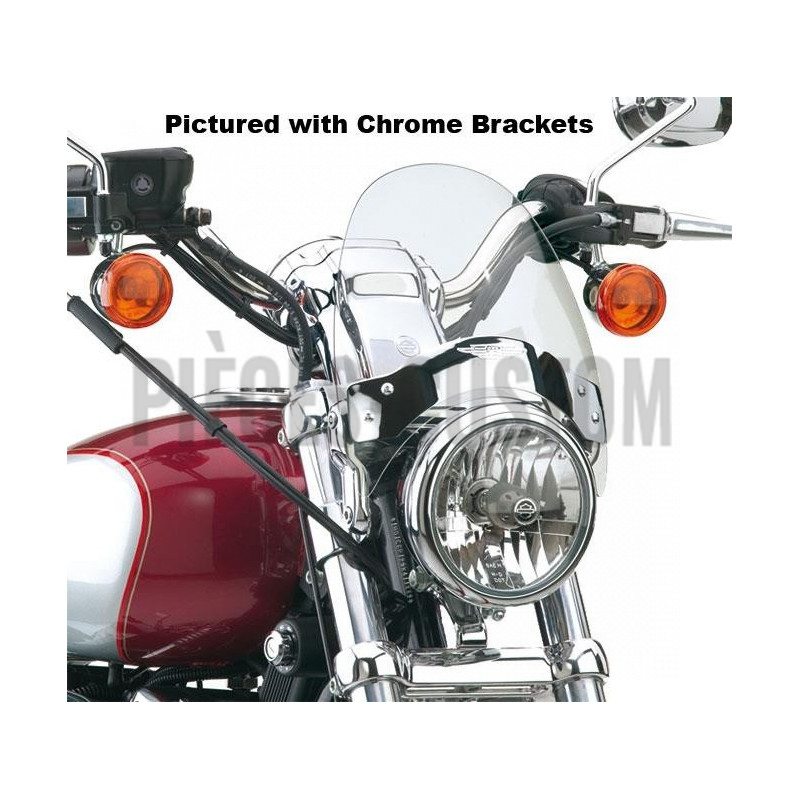 Saute-vent National Cycle teinté clair avec supports noirs 8.5" 44-50mm