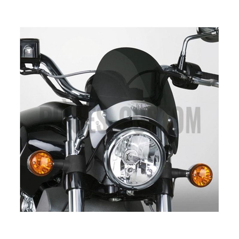 Saute-vent National Cycle teinté foncé avec supports Chrome 8.5" 44-50mm