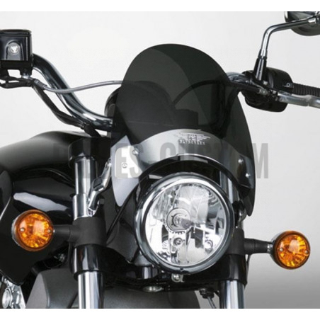 Saute-vent National Cycle teinté foncé avec supports chrome 8.5" 51-56mm