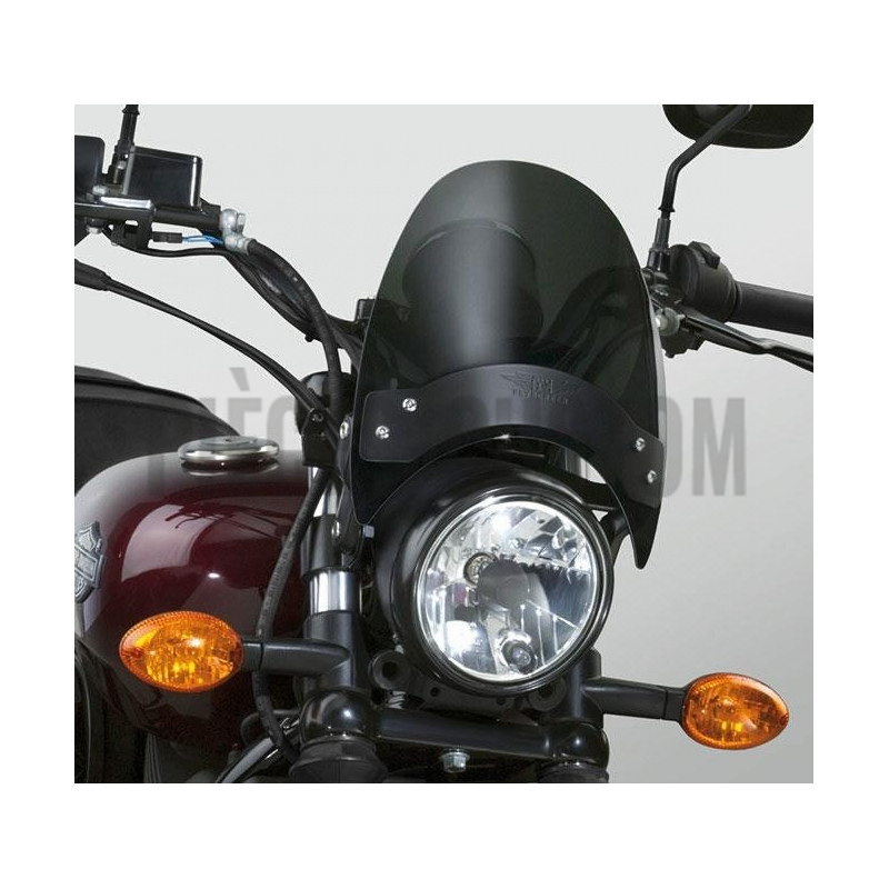 Saute-vent National Cycle teinté foncé avec supports noirs 8.5" 51-56mm