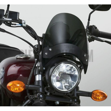 Saute-vent National Cycle teinté foncé avec supports noirs 8.5" 51-56mm