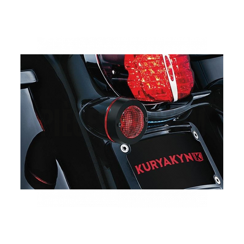 Grilles de clignotants Bullet Noir Rouge modèles de 2000 à 2017