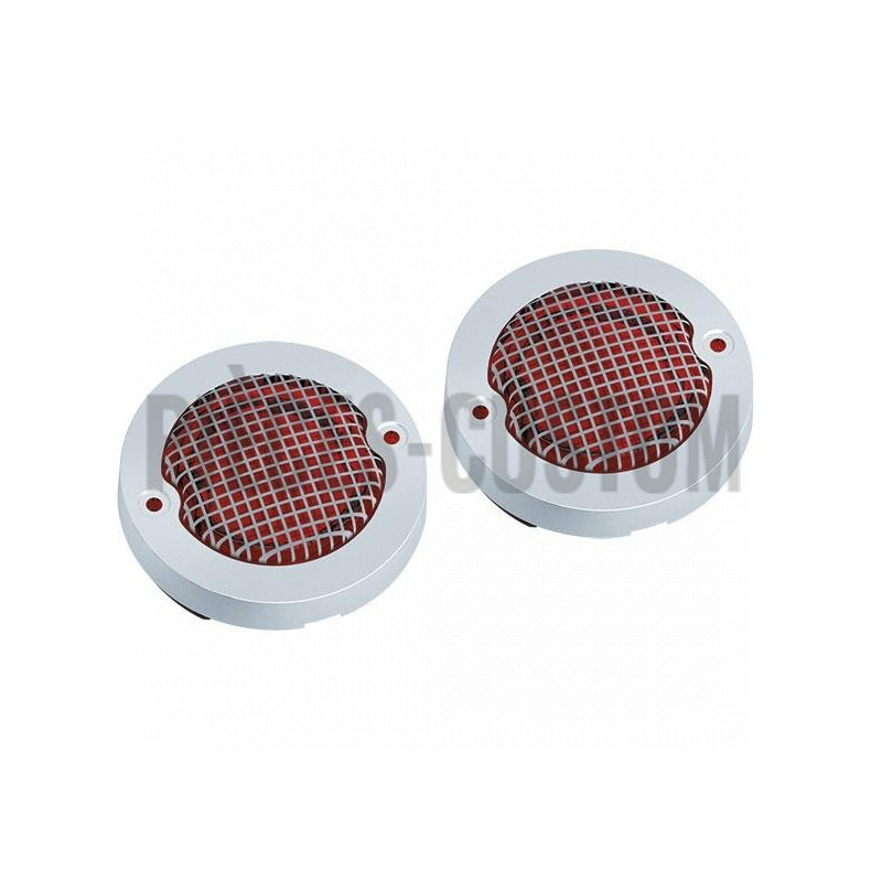 Grilles de clignotants Bullet Noir Rouge modèles de 2000 à 2017