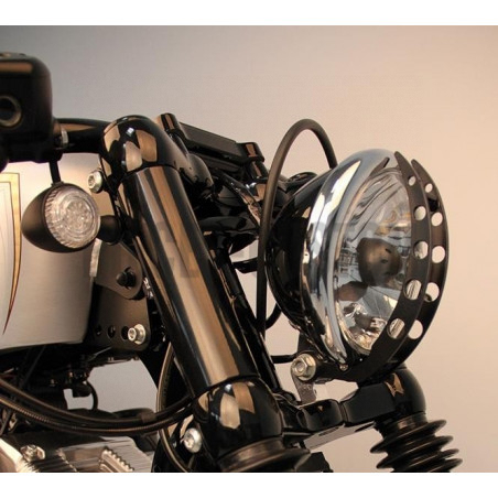 Supports de clignotants avant Noir pour Sportster jusque 2015