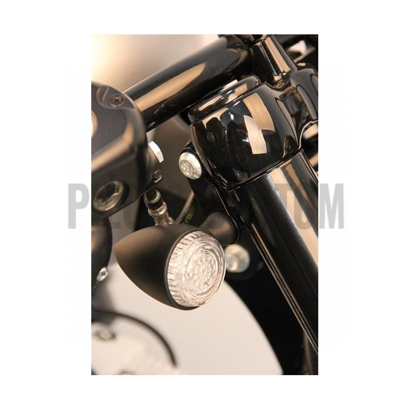 Supports de clignotants avant Noir pour Sportster jusque 2015