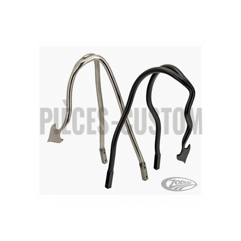 Sissy bar 666 style Diable Poli 20" pour Sportster et Dyna