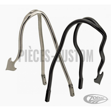 Sissy bar 666 style Diable Poli 14" pour Softail et Touring