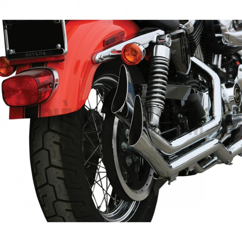 Echappement 1 3/4" Upsweep Fishtail Chrome Sportster de 2014 à 2017