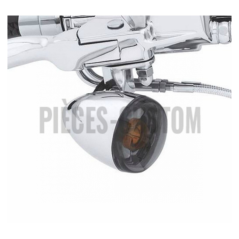 Kit de cabochons de clignotants Bullet fumé Harley Davidson