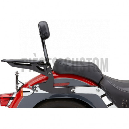 Sissy Bar détachable avec porte-bagage Noir FXST et FLST de 2000 à 2006