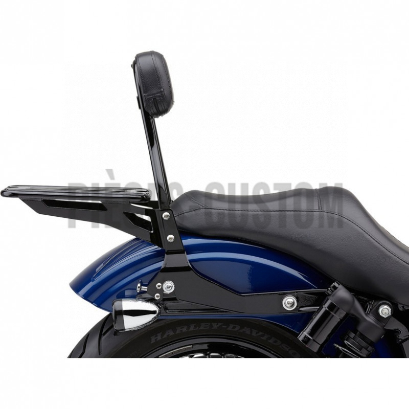 Sissy Bar détachable avec porte-bagage Noir FXD et FXDWG de 2006 à 2017