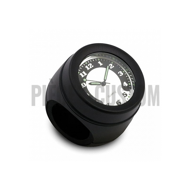 Montre de guidon Noir pour Guidon de 1" à 1 1/4"