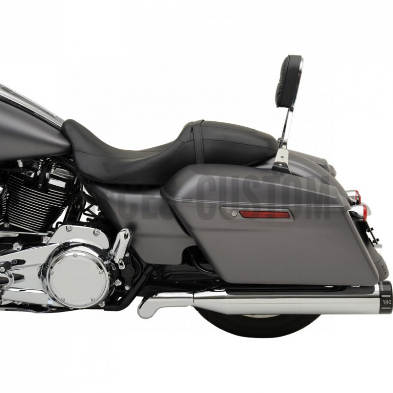 Silencieux Khrome Werks 4.5" Chrome embout Noir FLH et FLT de 2017