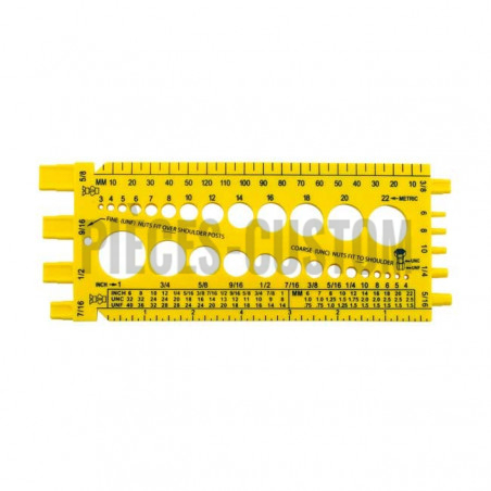 Outil de mesure de visserie US et Metric