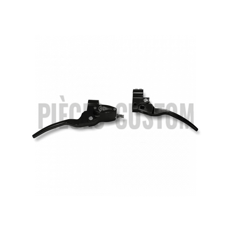 Kit de commande alu noir de guidon CPV avec interrupteurs