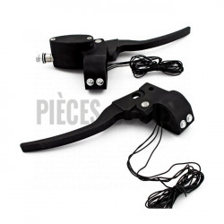 Kit de commandes noires de guidon avec interrupteurs