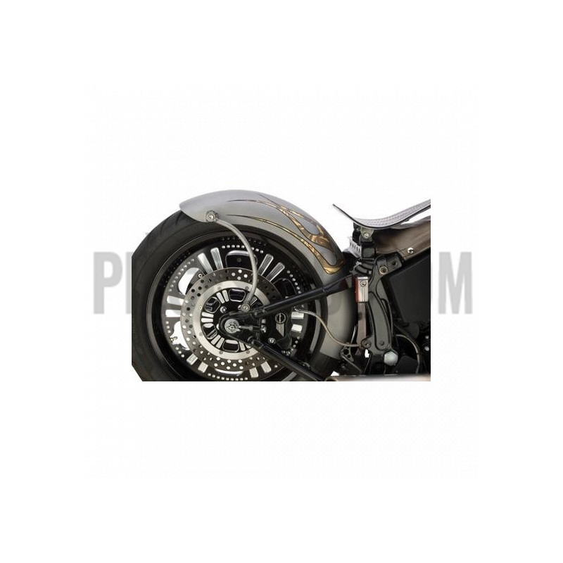 Garde boue arrière style rigide Lucky F*cker de 9" pour Softail 2000 à 2006