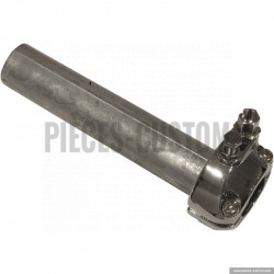 Accélérateur double tirage Chrome + manchon pour Guidon 22mm