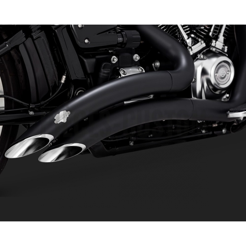 Echappement Vance & Hines Big Radius 2 en 2 Noir Fat Boy et Break out de 2018