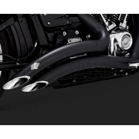 Echappement Vance & Hines Big Radius 2 en 2 Noir Fat Boy et Break out de 2018