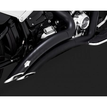 Echappement Vance & Hines Big Radius 2 en 2 Noir Fat Boy et Break out de 2018