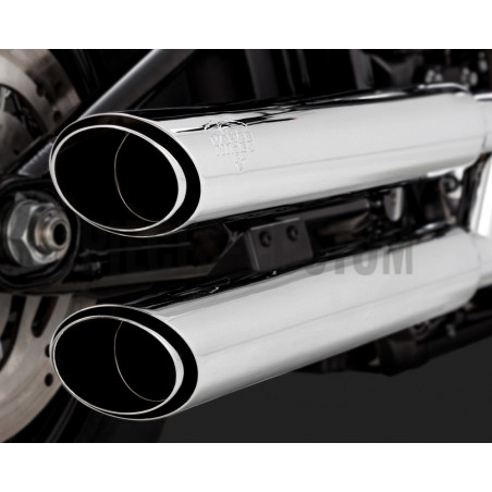 Silencieux Vance & Hines Twin Slash 3" pour Softail de 2018