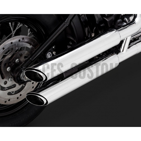 Silencieux Vance & Hines Twin Slash 3" pour Softail de 2018