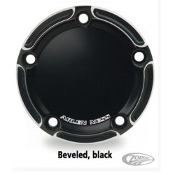 Cache allumage Beveled noir pour Big Twin et Sportster de 1970 à 2017