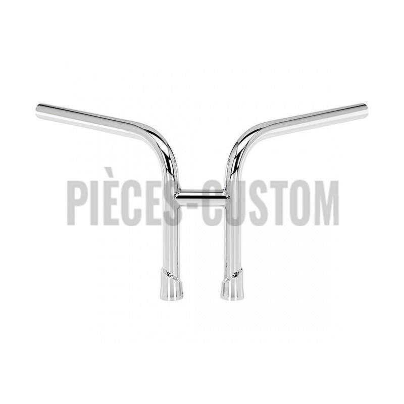 Guidon Re-Bar Biltwell 9.5" Chrome sans empreintes