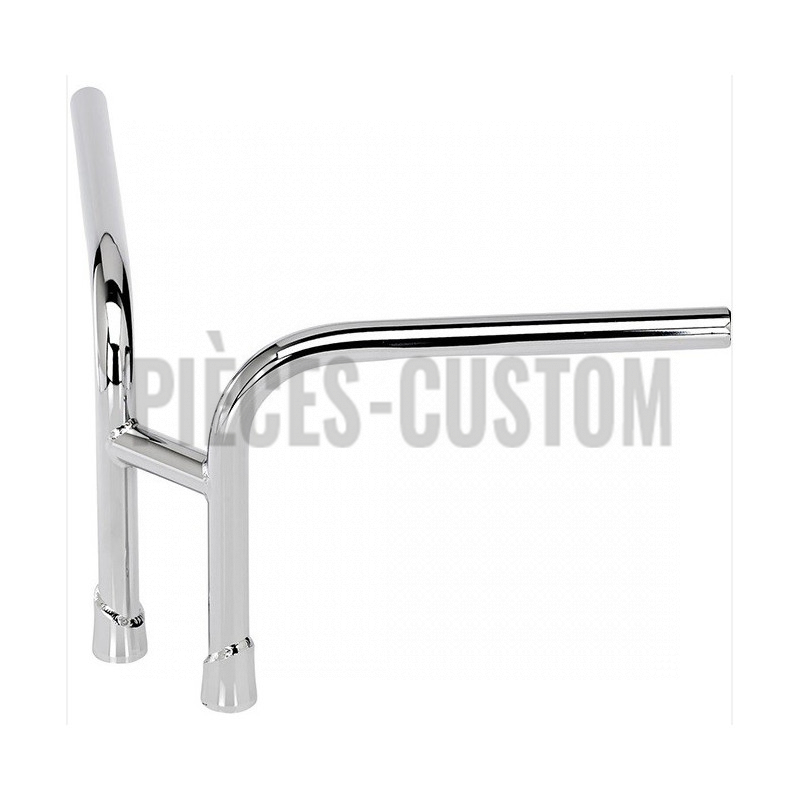 Guidon Re-Bar Biltwell 9.5" Chrome sans empreintes