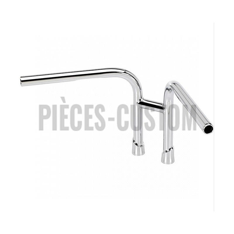 Guidon Re-Bar Biltwell 9.5" Chrome sans empreintes