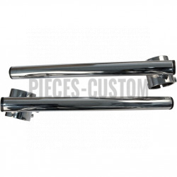 Guidon Bracelet EMGO Chrome 1" pour tubes de fourche 41 mm